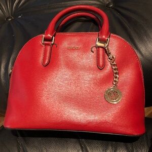 DKNY Bryant Dome Satchel (bright red)